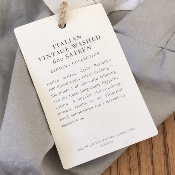 Restoration Hardware King box spring cover Italian - Picture 3 of 3